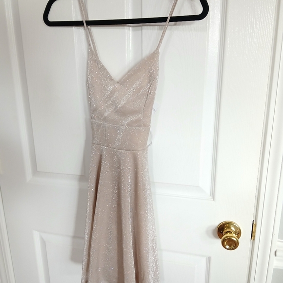 NWT Windsor Sparkle Mini Skater Dress Size S Hoco Event Party Wedding Dance - Picture 2 of 8